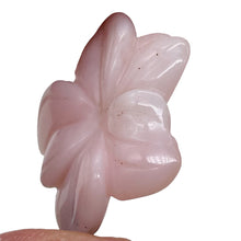 Load image into Gallery viewer, Pink Peruvian Opal Carved 19cts Flower Pendant Bead | 27x26x5mm | Pink | 1 Bead|