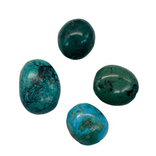 Load image into Gallery viewer, Turquoise Nugget Beads | 24x13 to 19x13mm | | 23 gtw | Blue, Black | 4 Beads |