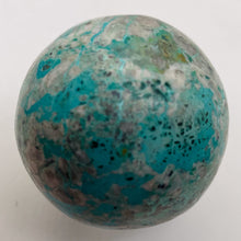 Load image into Gallery viewer, Azurite Display Sphere | 1 7/8" | Green White | 171g | 1 Collector's Item |
