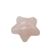 Load image into Gallery viewer, Carved Rose Quartz Starfish Pendant Beads | 20x20x7mm | Pink