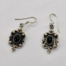 Load image into Gallery viewer, Stellar! Black Onyx Sterling Silver Drop/Dangle Earrings | 1 1/2" Long |