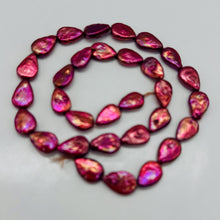 Load image into Gallery viewer, Yummy Raspberry FW Teardrop Coin Pearl Strand | 13x10x4 to 14x10x5.5mm | 30 |
