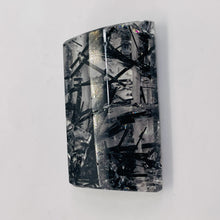 Load image into Gallery viewer, Tourmalinated Quartz Trapezoid Bead - Double Drilled | 24x14mm | Clear Black | 1