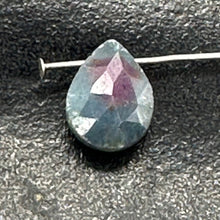 Load image into Gallery viewer, Ruby Zoisite Exquisite Flat Pear Briolette Bead | 9x6x3mm | Green, Red | 1 Bead|