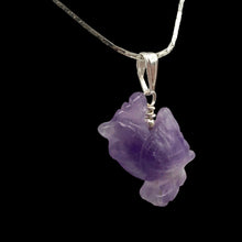 Load image into Gallery viewer, Cock A Doodle Doo! Purple Amethyst Rooster and Sterling Silver Pendant