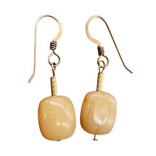 Load image into Gallery viewer, Peruvian Opal Dangling 14k Gold Filled Semi Precious Stone Earrings|1 1/2" Long|