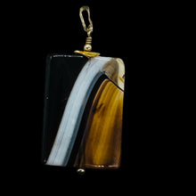 Load image into Gallery viewer, Semi Precious Stone Jewelry Sardonyx Agate Pendant Necklace 14Kgf | 1 3/4" Long|