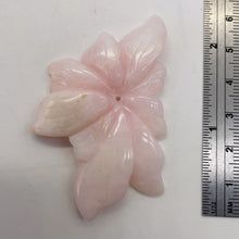 Load image into Gallery viewer, Peruvian Opal 49cts Flower | 62x38x4mm | Pink | 1 Pendant Bead |