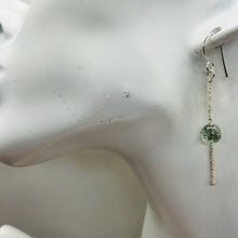 Load image into Gallery viewer, Sparkling Actinolite Quartz Sterling Silver Earrings | 2" long | 1 Pair |