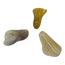 Load image into Gallery viewer, Soothing 1 Carved Grey Chalcedony Flower Beads 10234