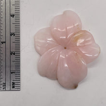 Load image into Gallery viewer, Pink Peruvian Opal Carved 34cts Flower Pendant Bead | 35x32x4mm | Pink | 1 Bead|