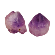 Load image into Gallery viewer, Amethyst Natural Crystals Parcel | 21x18x15 and 19x16x16mm | Purple | 2 Beads |