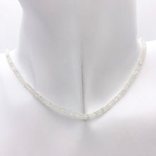 Load image into Gallery viewer, Dazzle 17cts White Sapphire Faceted 8 inch Bead Strand | 2.5x1.5-2x1mm | 3294HS