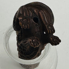 Load image into Gallery viewer, Kitty Cat Signed Sitting Pose Boxwood Carving | 1 Netsuke |