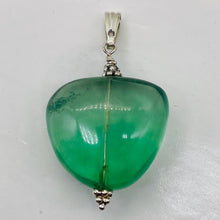 Load image into Gallery viewer, Fluorite Sterling Silver Pendant | 1 1/2" Long | Blue Green | 1 Pendant |