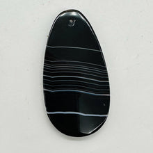 Load image into Gallery viewer, Sardonyx Large Designer Teardrop Pendant Bead| 64x33x6mm| Black, White| 1 Bead |