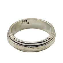 Load image into Gallery viewer, Sterling Silver Double Band Spinner Ring | Size 9 | Silver | 1 Ring |