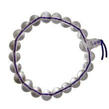 Load image into Gallery viewer, Clear Quartz 7" Strung Strand Round Beads | 8mm | Clear | 21 Beads |