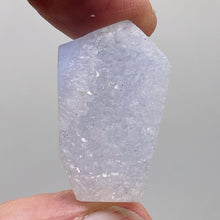 Load image into Gallery viewer, Chalcedony Druzy 56ct Designer Cut Pendant Bead|31x20x12mm| Blue| 1 Pendant Bead