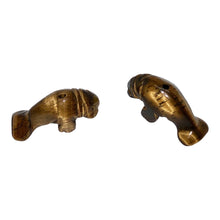 Load image into Gallery viewer, Tiger Eye Carved Manatee Animal Beads