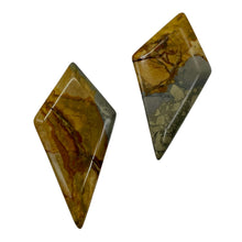 Load image into Gallery viewer, Owyhee Jasper Kite Briolette Beads | 43x23x4mm | Brown Gray | 2 Pendant Beads |