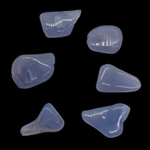 Load image into Gallery viewer, Blue Chalcedony 28g Nugget Pendant Beads | 24x20 - 20x16mm | Blue | 6 Beads |
