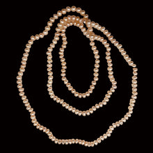 Load image into Gallery viewer, Fresh Water Pearl Knotted on Silk Round | 36" Long | Pink | 1 Necklace