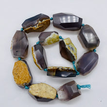 Load image into Gallery viewer, Chrysocolla Agate Faceted Free Form | 29x18x15 to 35x19x12mm | Lavender Clear |