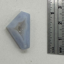 Load image into Gallery viewer, Chalcedony Druzy 12ct Designer Cut Pendant Bead| 22x13x7mm| Blue|1 Pendant Bead|
