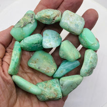 Load image into Gallery viewer, Designer Natural Chrysoprase Nugget Bead 151g Strand |35x19x13mm to 27x22x15mm|