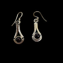 Load image into Gallery viewer, Fabulous Red Garnet Sterling Silver Drop/Dangle Earrings! | 1 1/2" Long |
