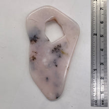 Load image into Gallery viewer, Peruvian Opal 13g Abstract Cut | 64x37x6mm | White. Gray, Pink | 1 Pendant Bead|