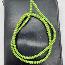 Load image into Gallery viewer, Gaspeite Hi Grade Graduated Rondelle Strand | 5 to 3mm| Green Brown | 165 Beads|