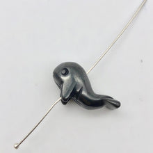Load image into Gallery viewer, Carved Animals Hematite Whale Beads