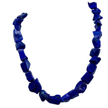 Load image into Gallery viewer, Intense! Natural Gem Quality Lapis Lazuli Bead Strand | 35 beads | 14x11x6mm |