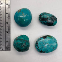 Load image into Gallery viewer, Turquoise Nugget Beads | 18g | 23x10 to 19x9mm | Blue, Black | 4 Beads |