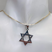Load image into Gallery viewer, Star of David Sterling Silver Charm | 1 1/4" Long | Silver | 1 Pendant |