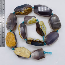 Load image into Gallery viewer, Chrysocolla Agate Faceted Free Form | 29x18x15 to 35x19x12mm | Lavender Clear |