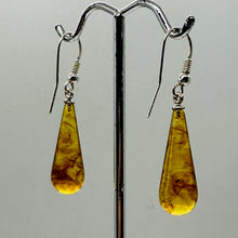 Load image into Gallery viewer, Amber Long Teardrop Dangle Earrings | 1 1/2" Long | Amber | 1 Pair Earrings |