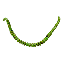 Load image into Gallery viewer, Gaspeite Hi Grade Graduated Rondelle Strand | 5 to 3mm| Green Brown | 165 Beads|