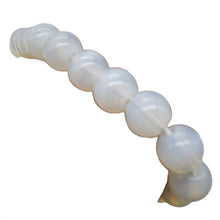 Load image into Gallery viewer, Opalite (Opalized Glass) 8mm Beads | 6 to 7 Inch | White Opalescent | 21 Beads |