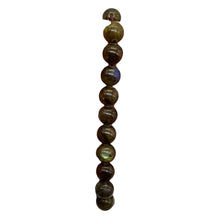 Load image into Gallery viewer, Labradorite Strung Round Bead 7" Strand | 8mm | Gray Blue | 21 Beads |