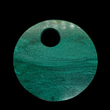 Load image into Gallery viewer, Green African Jade Pi Circle Pendant Bead | 50mm x 4mm | 12mm Hole |