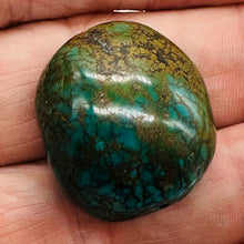 Load image into Gallery viewer, Turquoise Natural Focal 20g Nugget Bead | 27x25x20mm | Blue, Black | 1 Bead |