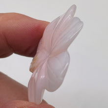 Load image into Gallery viewer, Pink Peruvian Opal Carved 34cts Flower Pendant Bead | 35x32x4mm | Pink | 1 Bead|
