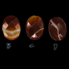 Load image into Gallery viewer, Faceted Red Orange Sardonyx 30x22mm Pendant Bead 6767