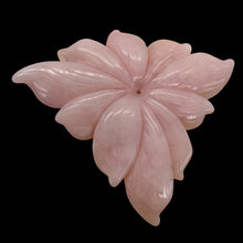 Load image into Gallery viewer, Peruvian Opal 147ct Carved Flower Pendant Bead| 58x98x5mm| Pink| 1 Pendant Bead|