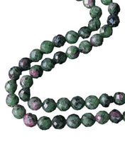Load image into Gallery viewer, Premium Ruby Zoisite 8mm Faceted Bead 8 inch Strand 10489HS