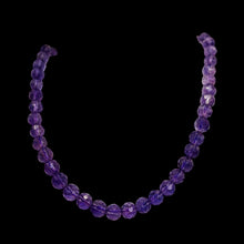 Load image into Gallery viewer, Royal Natural Faceted 8mm Amethyst Round Bead Strand 110453A
