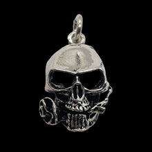 Load image into Gallery viewer, Sterling Silver Skull | 1" Long | Silver | 1 Charm |